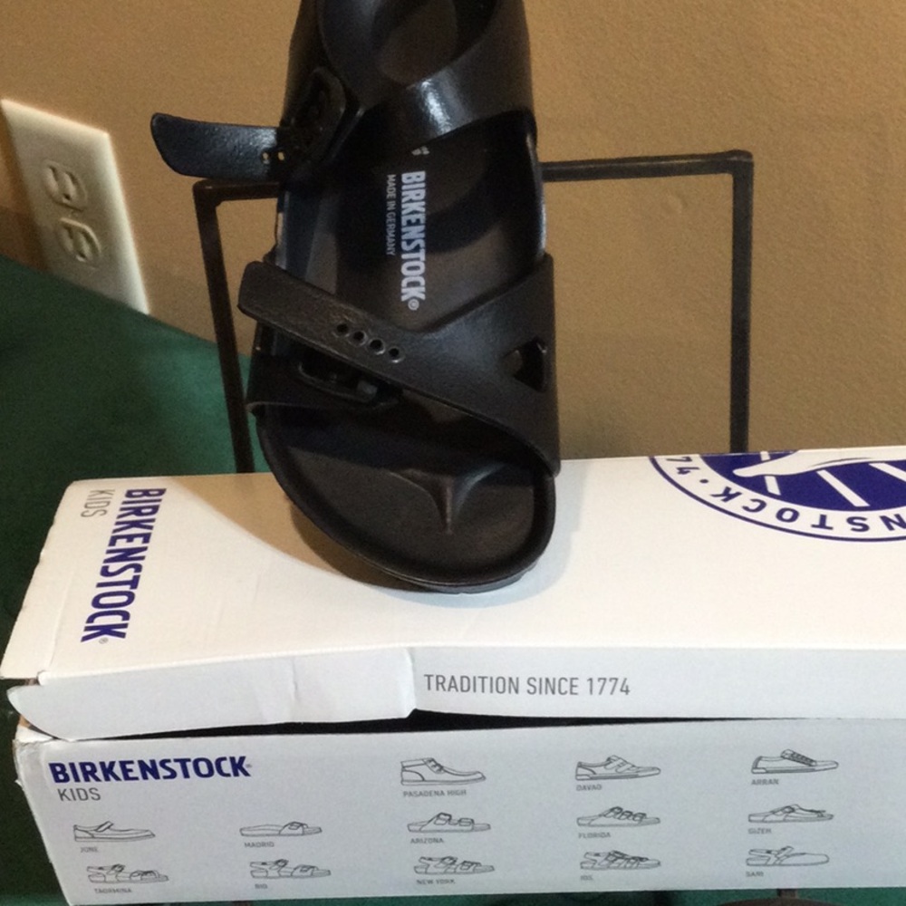 Birkenstock Kids Black Sandals, Nwt